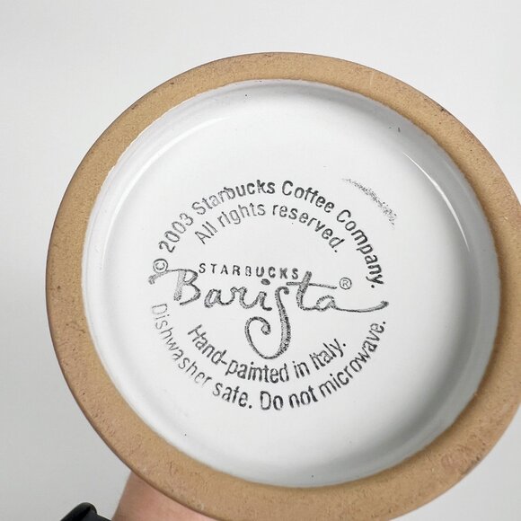 Rare Vintage Starbucks Barista Hand Painted Floral Bottle Cork Cap Lid Rustic - Picture 4 of 7